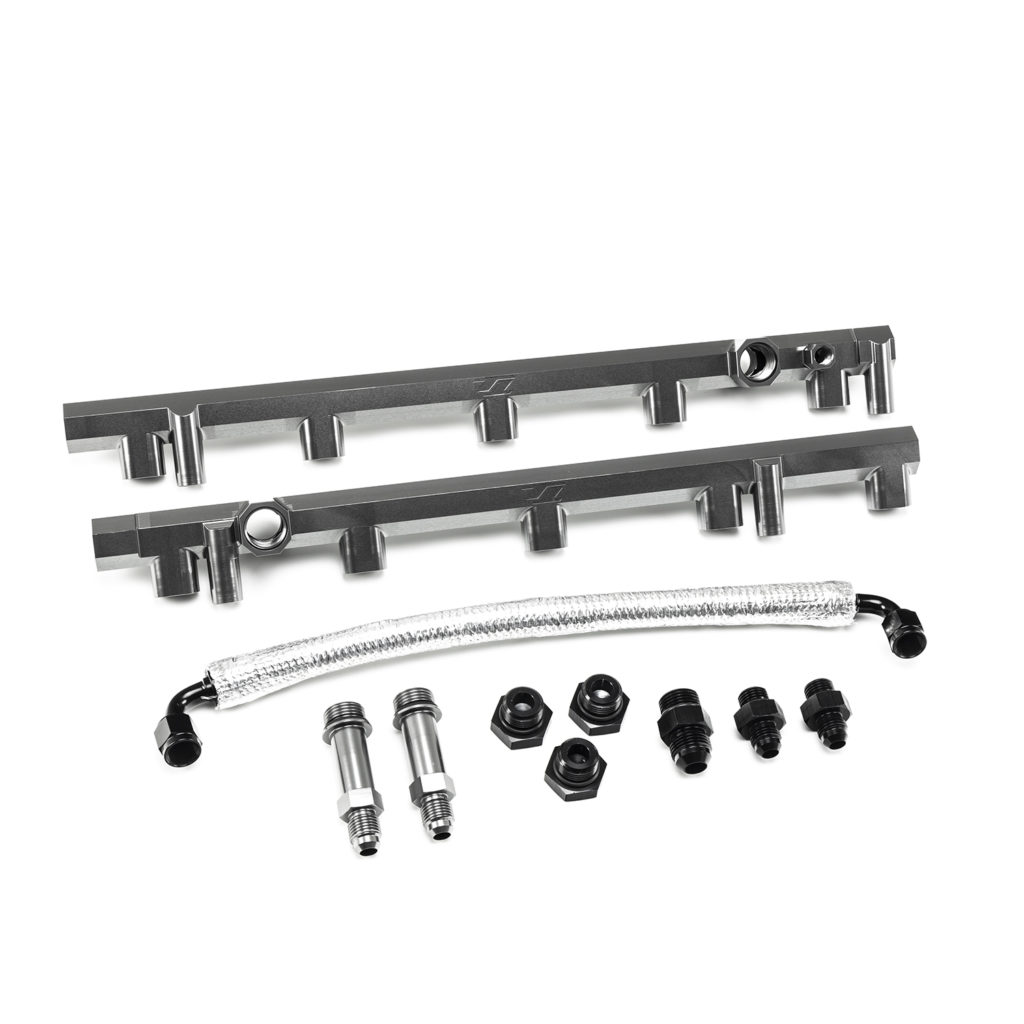 T1 Fuel Rail Kit w/crossover line for OEM manifold